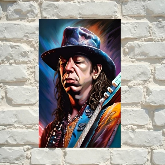 Stevie Ray - 13” x 19" Fine Art Print - only 6 signed and numbered made - Picture 2 of 5